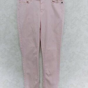 Ellen Tracy Denim Jeans Paste Pink Skinny Ankle  Size 10